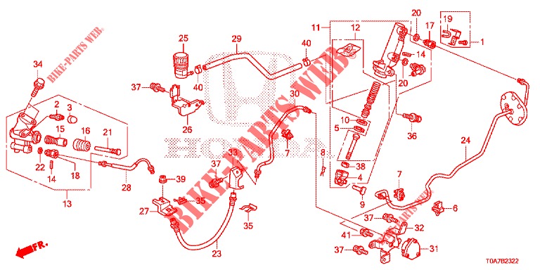 CILINDRO MAESTRO FRENO (DIESEL) (2.2L) (LH) per Honda CR-V DIESEL 2.2 EXCLUSIVE 5 Porte 6 velocità manuale 2013