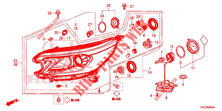 FANALE  per Honda CR-V DIESEL 2.2 EXCLUSIVE 5 Porte 6 velocità manuale 2013