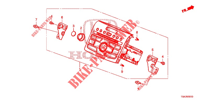 RADIO AUTOMATICA  per Honda CR-V DIESEL 2.2 EXCLUSIVE 5 Porte 6 velocità manuale 2013