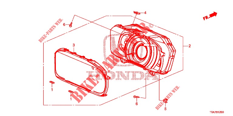TACHIMETRO  per Honda CR-V DIESEL 2.2 EXCLUSIVE 5 Porte 6 velocità manuale 2013