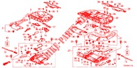 COMPONENTI SEDILE POST. (2) per Honda CR-V DIESEL 2.2 COMFORT 5 Porte 6 velocità manuale 2013