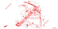 FODERA PORTELLONE/ FODERAMENTO PANNELLO(2D)  per Honda CR-V DIESEL 2.2 COMFORT 5 Porte 6 velocità manuale 2013