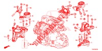 MONTATORI MOTORE (DIESEL) (2.2L) (MT) per Honda CR-V DIESEL 2.2 COMFORT 5 Porte 6 velocità manuale 2013