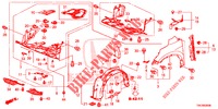 PARAFANGHI ANTERIORI  per Honda CR-V DIESEL 2.2 COMFORT 5 Porte 6 velocità manuale 2013