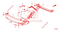 PARAURTI POSTERIORE  per Honda CR-V DIESEL 2.2 COMFORT 5 Porte 6 velocità manuale 2013