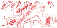 SERRATURE PORTIERE ANT./MANIGLIA ESTERNA  per Honda CR-V DIESEL 2.2 COMFORT 5 Porte 6 velocità manuale 2013