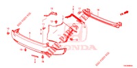 PARAURTI POSTERIORE  per Honda CR-V DIESEL 2.2 COMFORT 5 Porte 5 velocità automatico 2013