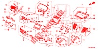 ABBELLIMENTO STRUMENTI (COTE DE CONDUCTEUR) (LH) per Honda CR-V DIESEL 2.2 DIESEL ELEGANCE L 5 Porte 6 velocità manuale 2013