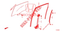 FINESTRE PORTIERE POST./REGOLATORE  per Honda CR-V DIESEL 2.2 DIESEL ELEGANCE L 5 Porte 6 velocità manuale 2013