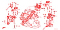 MONTATORI MOTORE (DIESEL) (2.2L) (MT) per Honda CR-V DIESEL 2.2 DIESEL ELEGANCE L 5 Porte 6 velocità manuale 2013