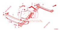 PARAURTI POSTERIORE  per Honda CR-V DIESEL 2.2 DIESEL ELEGANCE L 5 Porte 6 velocità manuale 2013