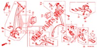 SEDILE ANTERIORE/CINTURE DI SICUREZZA  per Honda CR-V DIESEL 2.2 DIESEL ELEGANCE L 5 Porte 6 velocità manuale 2013