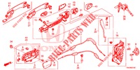 SERRATURE PORTIERE ANT./MANIGLIA ESTERNA  per Honda CR-V DIESEL 2.2 DIESEL ELEGANCE L 5 Porte 6 velocità manuale 2013