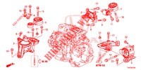 MONTATORI MOTORE (DIESEL) (2.2L) (AT) per Honda CR-V DIESEL 2.2 DIESEL ELEGANCE L 5 Porte 5 velocità automatico 2013
