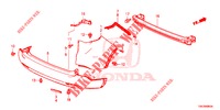 PARAURTI POSTERIORE  per Honda CR-V DIESEL 2.2 DIESEL ELEGANCE L 5 Porte 5 velocità automatico 2013