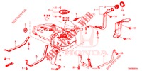 CONDOTTO RIEMPITORE COMBUSTIBILE (DIESEL) per Honda CR-V DIESEL 2.2 ELEGANCE 5 Porte 6 velocità manuale 2013