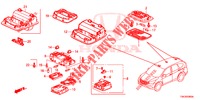 LUCE INTERIORE  per Honda CR-V DIESEL 2.2 ELEGANCE 5 Porte 6 velocità manuale 2013