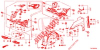 PARAFANGHI ANTERIORI  per Honda CR-V DIESEL 2.2 ELEGANCE 5 Porte 6 velocità manuale 2013