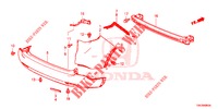 PARAURTI POSTERIORE  per Honda CR-V DIESEL 2.2 ELEGANCE 5 Porte 6 velocità manuale 2013