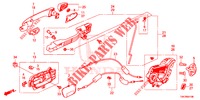 SERRATURE PORTIERE POST./MANIGLIA ESTERNA  per Honda CR-V DIESEL 2.2 ELEGANCE 5 Porte 6 velocità manuale 2013