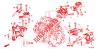 MONTATORI MOTORE (DIESEL) (2.2L) (AT) per Honda CR-V DIESEL 2.2 ELEGANCE 5 Porte 5 velocità automatico 2013