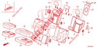 SEDILE POSTERIORE/CINTURA DI SICUREZZA(2D)  per Honda CR-V DIESEL 2.2 ELEGANCE 5 Porte 5 velocità automatico 2013