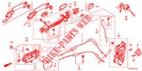 SERRATURE PORTIERE ANT./MANIGLIA ESTERNA  per Honda CR-V DIESEL 2.2 ELEGANCE 5 Porte 5 velocità automatico 2013
