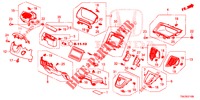 ABBELLIMENTO STRUMENTI (COTE DE CONDUCTEUR) (LH) per Honda CR-V DIESEL 2.2 EXECUTIVE NAVI 5 Porte 6 velocità manuale 2013