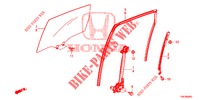 FINESTRE PORTIERE POST./REGOLATORE  per Honda CR-V DIESEL 2.2 EXECUTIVE NAVI 5 Porte 6 velocità manuale 2013