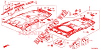 FODERA TETTO (1) per Honda CR-V DIESEL 2.2 EXECUTIVE NAVI 5 Porte 6 velocità manuale 2013