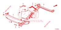PARAURTI POSTERIORE  per Honda CR-V DIESEL 2.2 EXECUTIVE NAVI 5 Porte 6 velocità manuale 2013