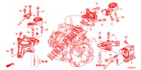 MONTATORI MOTORE (DIESEL) (2.2L) (AT) per Honda CR-V DIESEL 2.2 EXECUTIVE NAVI 5 Porte 5 velocità automatico 2013
