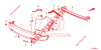 PARAURTI POSTERIORE  per Honda CR-V DIESEL 2.2 EXECUTIVE NAVI 5 Porte 5 velocità automatico 2013