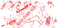 SERRATURE PORTIERE ANT./MANIGLIA ESTERNA  per Honda CR-V DIESEL 2.2 EXECUTIVE NAVI 5 Porte 5 velocità automatico 2013