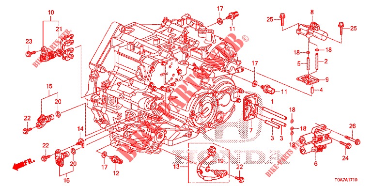 SENSORE/SOLENOIDO (DIESEL) (2.2L) per Honda CR-V DIESEL 2.2 EXECUTIVE NAVI 5 Porte 5 velocità automatico 2013