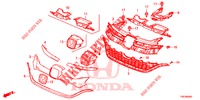 GRIGLIA ANTERIORE/MODANATURA  per Honda CR-V DIESEL 1.6 EXECUTIVE NAVI 4WD 5 Porte 6 velocità manuale 2016