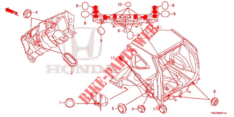 ANELLO DI TENUTA (ARRIERE) per Honda CR-V DIESEL 1.6 EXECUTIVE NAVI 4WD 5 Porte 6 velocità manuale 2016