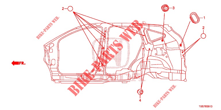 ANELLO DI TENUTA (LATERAL) per Honda CR-V DIESEL 1.6 EXECUTIVE NAVI 4WD 5 Porte 6 velocità manuale 2016