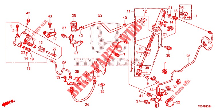 CILINDRO MAESTRO FRENO (DIESEL) (LH) (2) per Honda CR-V DIESEL 1.6 EXECUTIVE NAVI 4WD 5 Porte 6 velocità manuale 2016