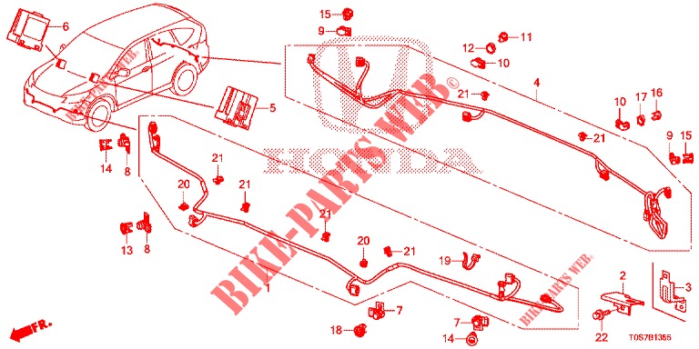 SENSORE PARCHEGGIO  per Honda CR-V DIESEL 1.6 EXECUTIVE NAVI 4WD 5 Porte 6 velocità manuale 2016