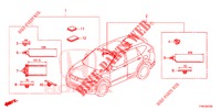 BARDATURA FILO (4) (LH) per Honda CR-V HYBRID 2.0 BASE 5 Porte Electronico CVT 2019