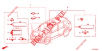 BARDATURA FILO (4) (LH) per Honda CR-V HYBRID 2.0 MID 5 Porte Electronico CVT 2019