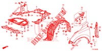 PARAFANGHI ANTERIORI  per Honda CR-V HYBRID 2.0 MID 5 Porte Electronico CVT 2019