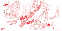 SEDILE ANTERIORE/CINTURE DI SICUREZZA (D.) per Honda CR-V HYBRID 2.0 MID 5 Porte Electronico CVT 2019