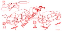 EMBLEME/ETICHETTE CAUZIONE  per Honda CR-V HYBRID 2.0 TOP 5 Porte Electronico CVT 2019