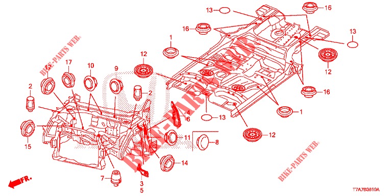 ANELLO DI TENUTA (AVANT) per Honda HR-V 1.5 ELEGANCE 5 Porte 6 velocità manuale 2017