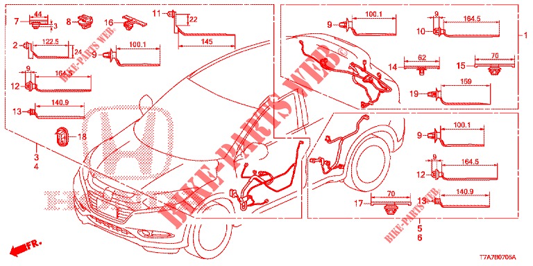 BARDATURA FILO (LH) (6) per Honda HR-V 1.5 ELEGANCE 5 Porte 6 velocità manuale 2017