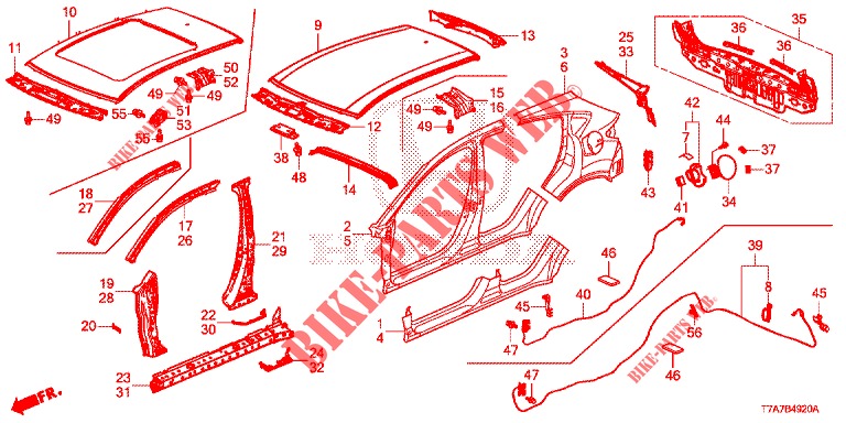 PANNELLI ESTERNI/PANNELLO POSTERIORE  per Honda HR-V 1.5 ELEGANCE 5 Porte 6 velocità manuale 2017