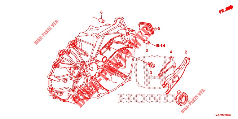 RILASCIA INNESTO (1.5L) per Honda HR-V 1.5 ELEGANCE 5 Porte 6 velocità manuale 2017