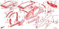 PANNELLI ESTERNI/PANNELLO POSTERIORE  per Honda HR-V DIESEL 1.6 EXCLUSIVE 5 Porte 6 velocità manuale 2016